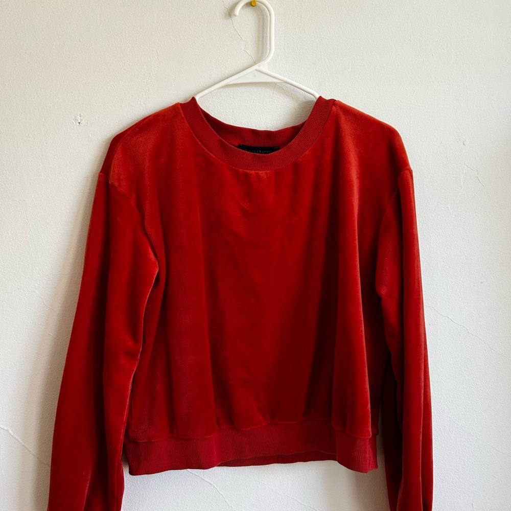 *Excellent Pre-Loved* Dance & Marvel Velour Orange Top